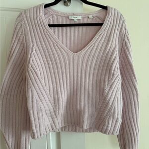 Vince Light Pink V Neck Sweater Size M